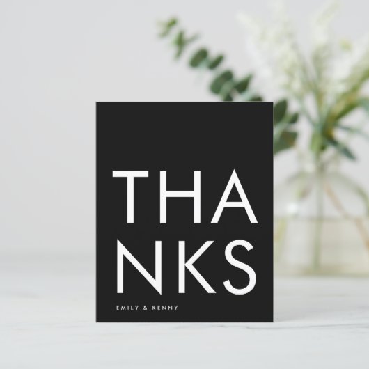 Budget Ultra モダン Big Monogram Thank You (スタンド正面)