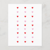 Budget Valentines sweetheart baby shower invite チラシ (裏面)