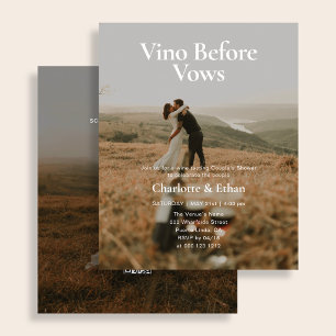 Budget Vino Before Vows 2 写真 ウェディングシャワー カップルギフト チラシ