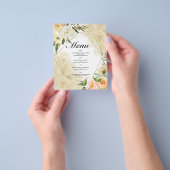 Budget Water結婚の色のMENU。チラシ チラシ (手)