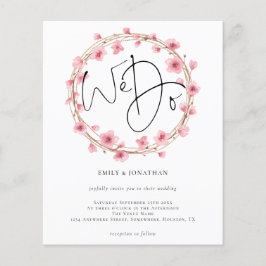 Budget We Doフローラフレーム結婚式招待状