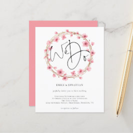 Budget We Doフローラフレーム結婚式招待状