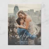 Budget We Eloped Photo 結婚 Caligの発表 (正面)