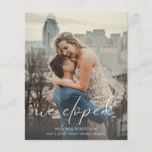 Budget We Eloped Photo 結婚 Caligの発表 (正面)