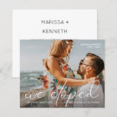 Budget We Eloped Photo Landsc結婚の発表 (正面/裏面)