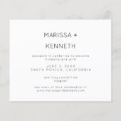 Budget We Eloped Photo Landsc結婚の発表 (裏面)