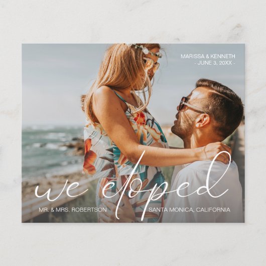 Budget We Eloped Photo Landsc結婚の発表 (正面)