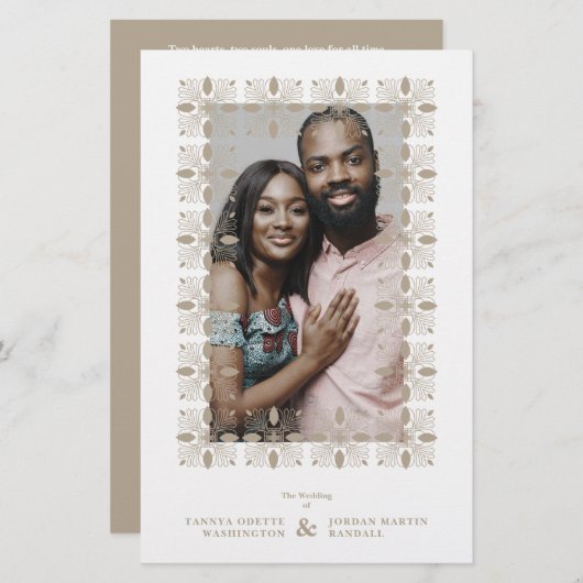 Budget Wedding Golden Effect Fancy Ornament Lace (正面/裏面)