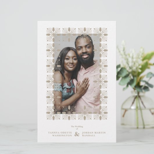 Budget Wedding Golden Effect Fancy Ornament Lace (スタンド正面)