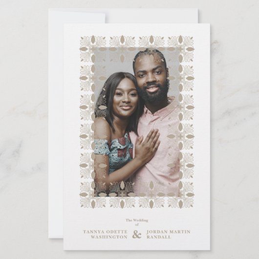 Budget Wedding Golden Effect Fancy Ornament Lace (正面)