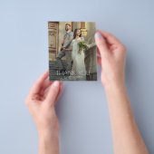 Budget Wedding Photo Thank You チラシ (手)