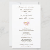 Budget Wedding Pink Flowers & Branches Bouquet (裏面)