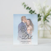 Budget Wedding Vellum Transparency Photo Script (スタンド正面)