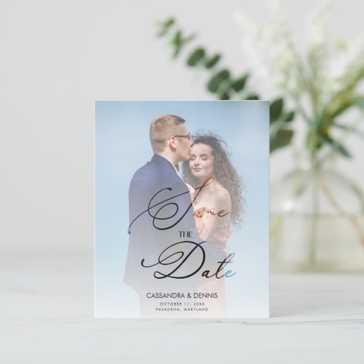 Budget Wedding Vellum Transparency Photo Script (スタンド正面)