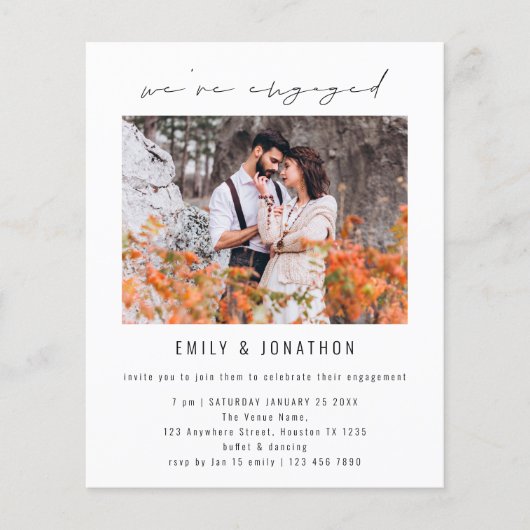 Budget We'reフォト婚約した婚約パーティ (正面)