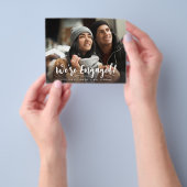 Budget We're Minimalist H婚約した写真 チラシ (手)