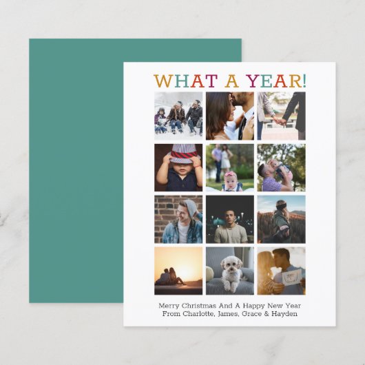 BUDGET What A Year写真クリスマス年レビュー中 (正面/裏面)