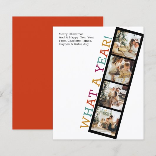 BUDGET What A Year写真クリスマス (正面/裏面)