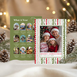 Budget What A Year Whimsical Twelve Photo collage シーズンカード