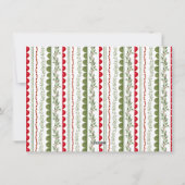 Budget Whimsical Red Bow Christmas Photo シーズンカード (裏面)