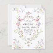 BUDGET Whimsical Rococo Floral Crest Wedding (正面)