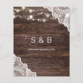 Budget Wood, Lace & Lights日付V2を保存 チラシ (裏面)