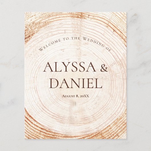 Budget WoodGrain素朴の結婚カスタム計画 (正面)