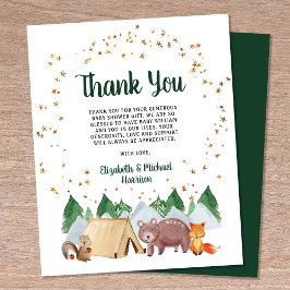 Budget Woodland 素朴 Baby Showerありがとう