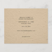 Budget Wreath Rustic 10 Multi Photo Save the Date (裏面)