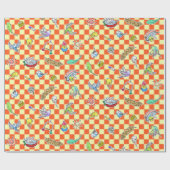 Budgieのオウムパターン ラッピングペーパー (フラット)