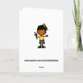 Budgieの男の子のバースデー・カード2 (C114g4) カード (裏面)