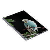 Budgieの青いノート、インコの文房具 ノートブック (右側)