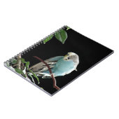 Budgieの青いノート、インコの文房具 ノートブック (左側)