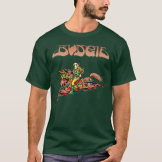 Budgieバンドのファーストアルバム1971友達家族 Tシャツ