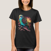 Budgie Beach Budgerigar Parakeet Bird Summer  2 Tシャツ (正面)