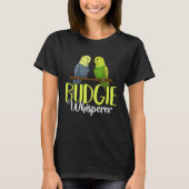 Budgie Bird Budgerigar Parakeet Cage Tシャツ (正面)