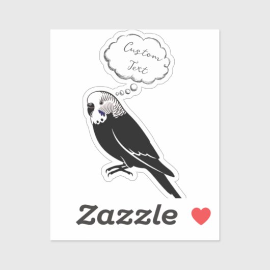 Budgie Brainstorm: Paraketノートパソパーソナライズされたコン シール (シート)