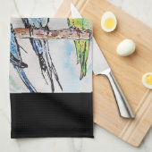 Budgie Budgerigar Bird Made In Melbourne Birds キッチンタオル (四つ折り)