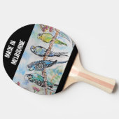 Budgie Budgerigar Bird Made In Melbourne Birds 卓球ラケット (横)