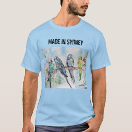 Budgie Budgerigar Bird Made In Sydney T Shirt Tシャツ