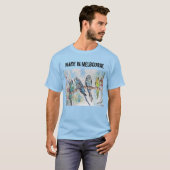 Budgie Budgerigar Bird Melbourne T Shirt製 Tシャツ (正面フル)