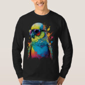 Budgie Budgerigar Parakeet Bird  4 Tシャツ (正面)