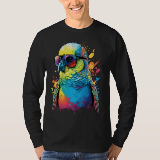 Budgie Budgerigar Parakeet Bird  4 Tシャツ (正面)