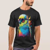 Budgie Budgerigar Parakeet Bird 4 Tシャツ (正面)