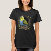 Budgie Budgerigar Parakeet Bird Nest 2 Tシャツ (正面)
