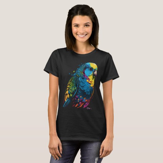 Budgie Budgerigar Parakeet Pet Bird Owner Pop  3 Tシャツ (正面フル)