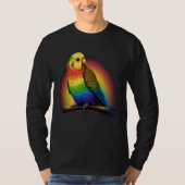 Budgie Budgies Birds Rainbow Budgerigar Parakeet Tシャツ (正面)
