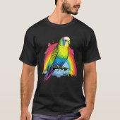 Budgie Budgies Birds Rainbow Budgerigar Parakeet   Tシャツ (正面)