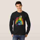 Budgie Budgies Birds Rainbow Budgerigar Parakeet   Tシャツ (正面フル)