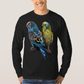 Budgie Budgies Budgerigar Parakeet Birds Birdwatch Tシャツ (正面)